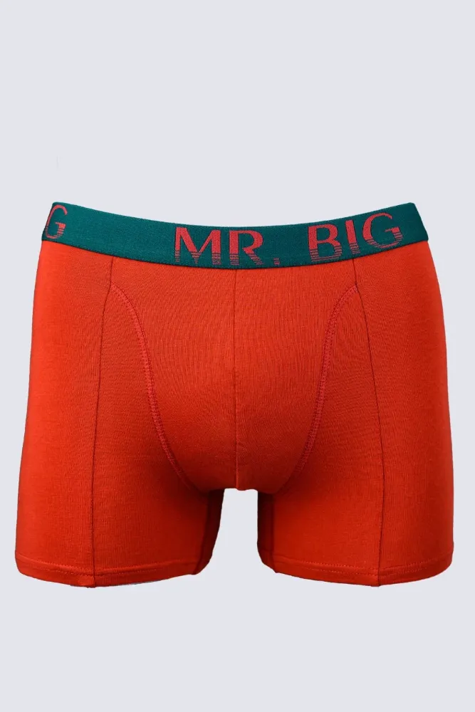 Pamut boxer menta és narancs színben