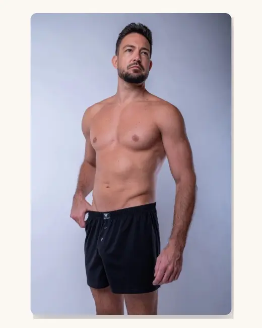 Férfi boxer bő szárral – pamut