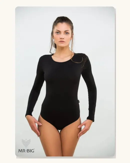 Női hosszú ujjú body pamutból
