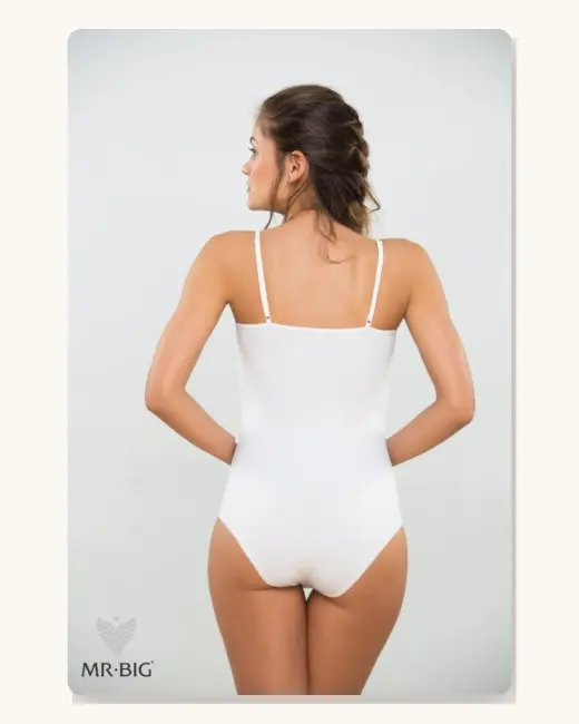 Női spagettipántos slip body pamutból