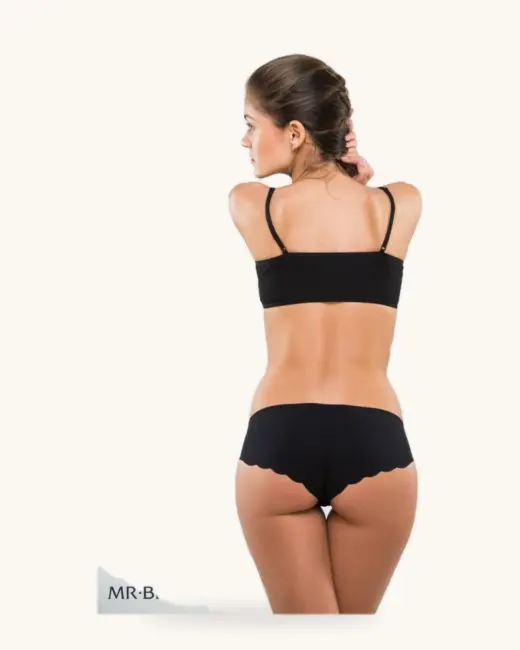 Női lézervágott shorty bugyi micromodálból