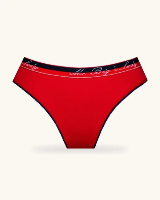 Női sport tanga pamutból, rávarrt gumival