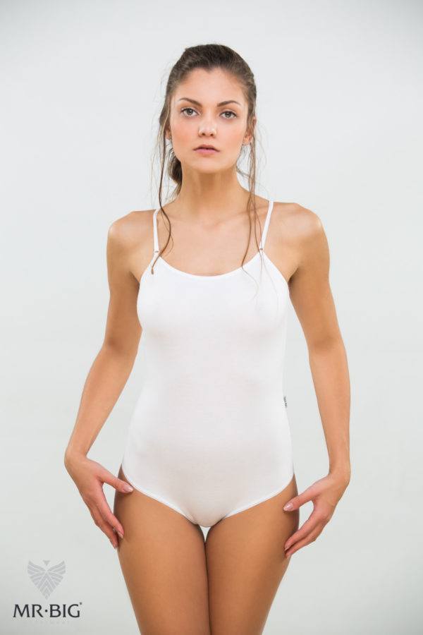 Női spagettipántos slip body pamutból – 2. kép