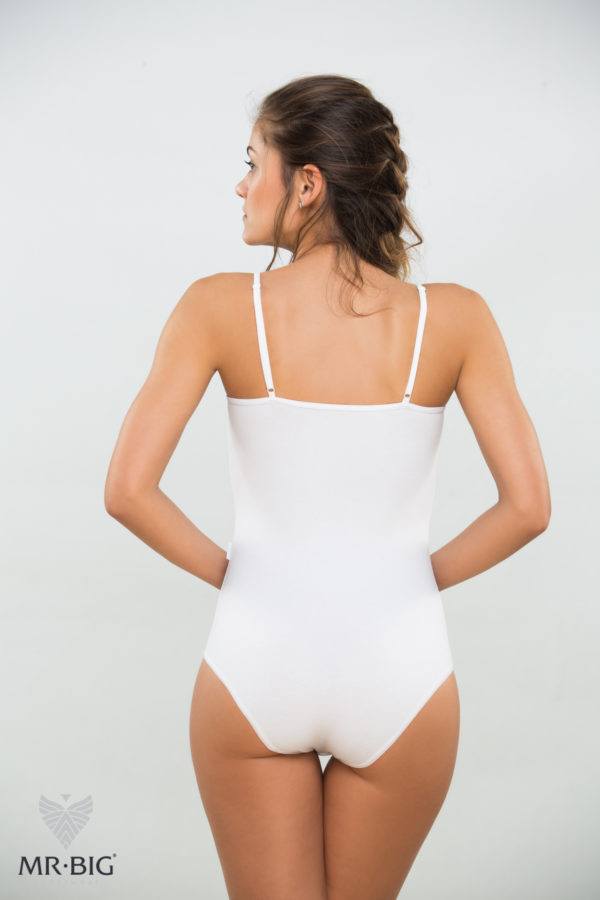 Női spagettipántos slip body pamutból – 3. kép