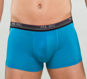 Modál férfi boxer – kék Férfi rövid szárú trend boxer modalból