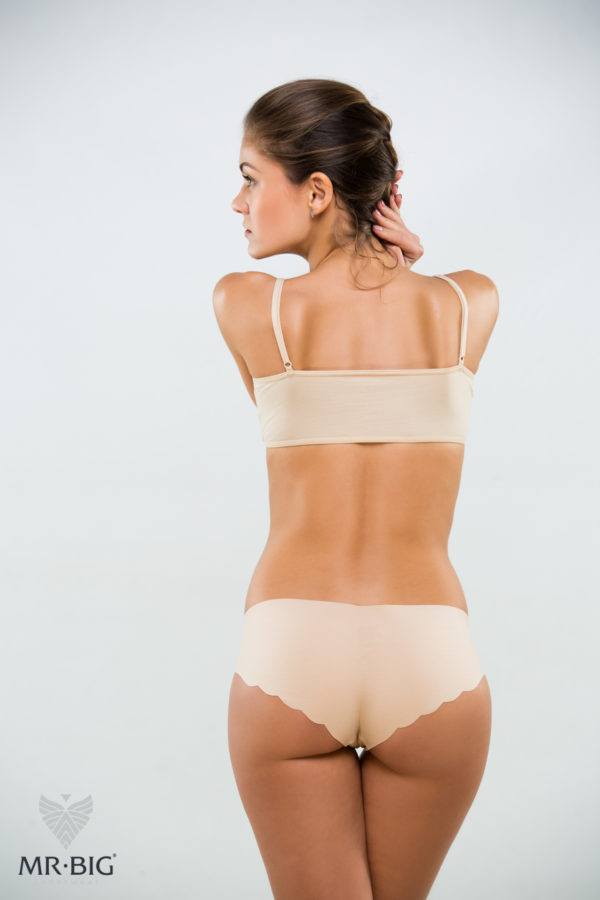 Női lézervágott shorty bugyi micromodálból – 3. kép