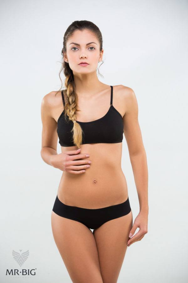 Női lézervágott shorty bugyi micromodálból – 4. kép