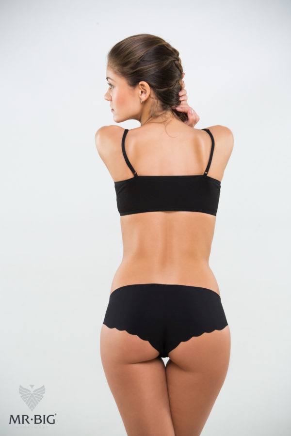 Női lézervágott shorty bugyi micromodálból – 5. kép