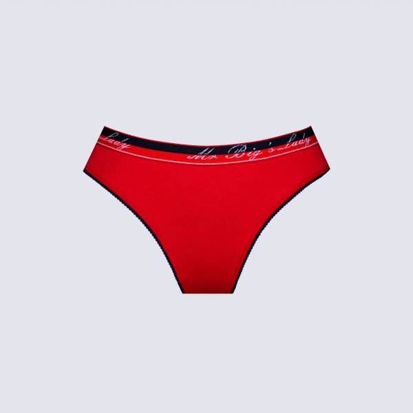 Női sport tanga pamutból, rávarrt gumival – 7. kép