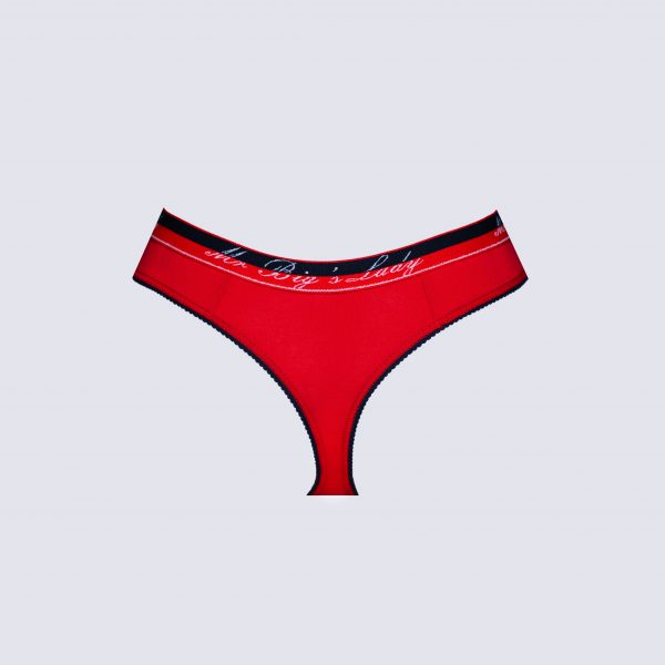 Női sport tanga pamutból, rávarrt gumival – 8. kép