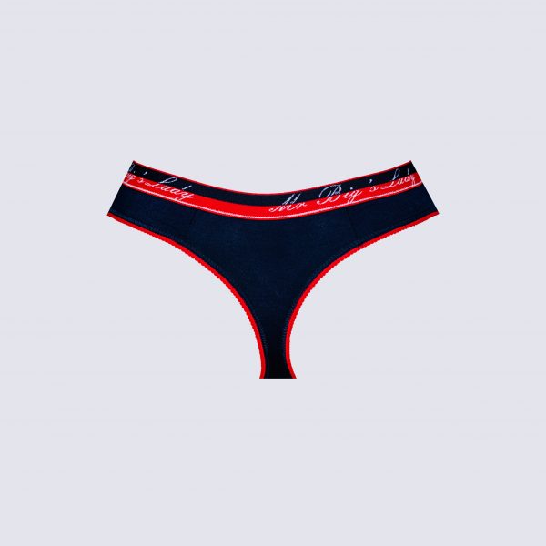 Női sport tanga pamutból, rávarrt gumival – 6. kép