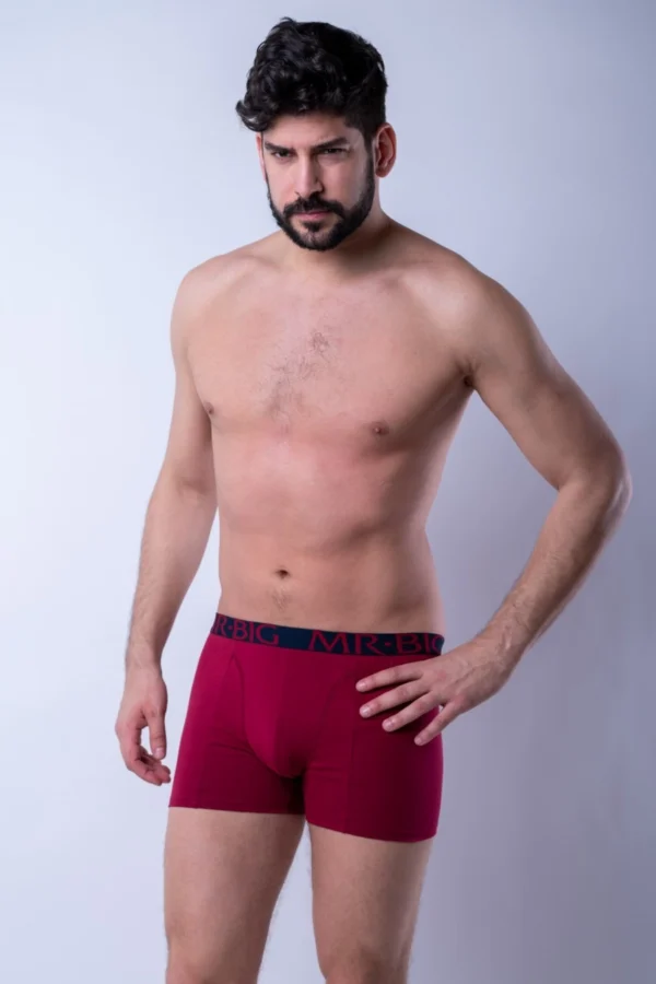 Férfi boxer – bordó Férfi boxer rávarrt gumis classic fazon – 33. kép