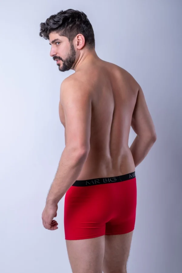 Férfi boxer – piros Férfi boxer rávarrt gumis classic fazon – 27. kép