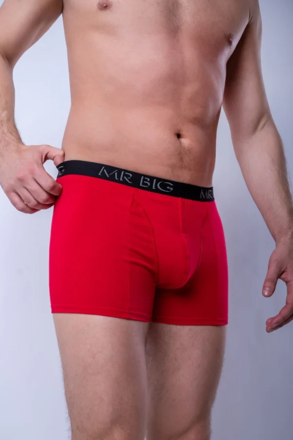 Férfi boxer – piros Férfi boxer rávarrt gumis classic fazon – 35. kép