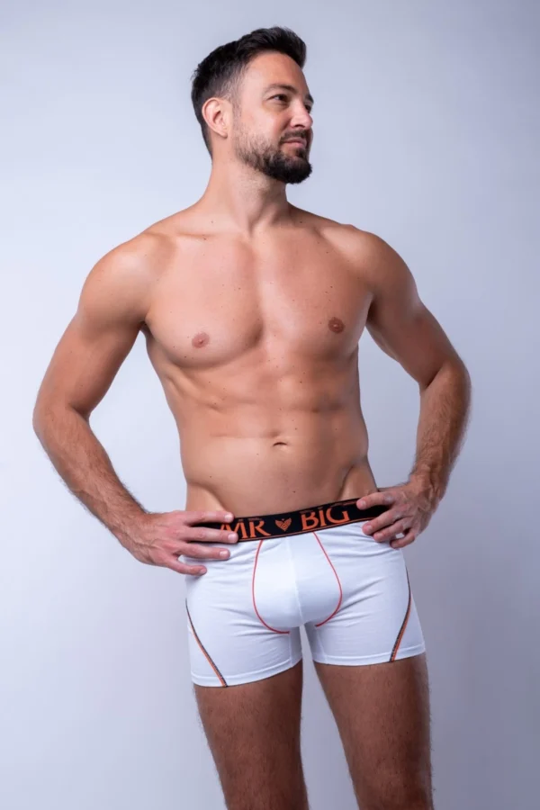 Férfi boxer alsónadrág – rávarrt gumival – 3. kép