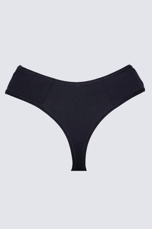 Női bambusz tanga – fekete Női bambusz tanga – 3. kép
