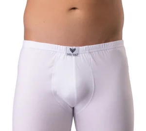 Férfi boxer – fehér Férfi boxer – mandula szabású bevarrt gumis boxer – M-XXL