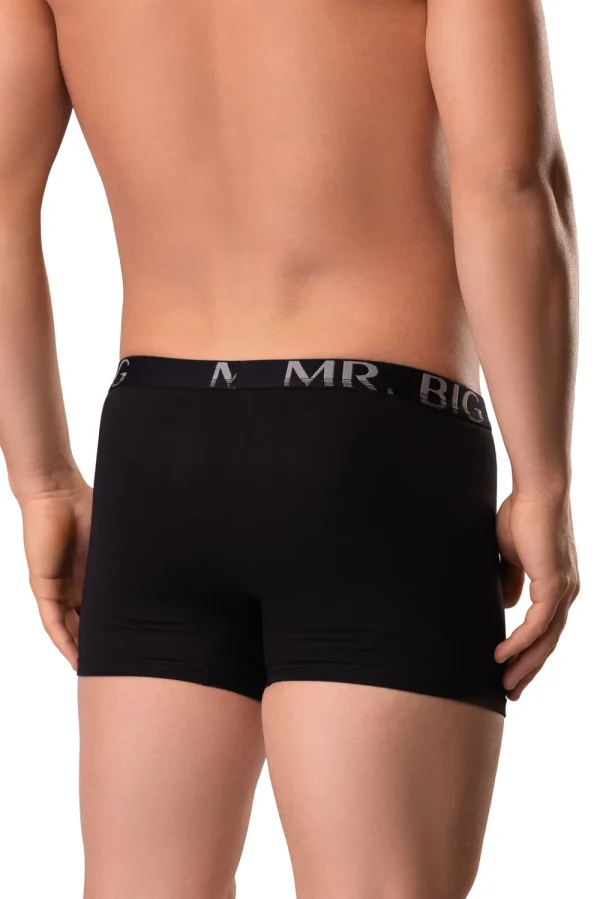 Férfi boxer – fekete Férfi boxer rávarrt gumis classic fazon – 8. kép