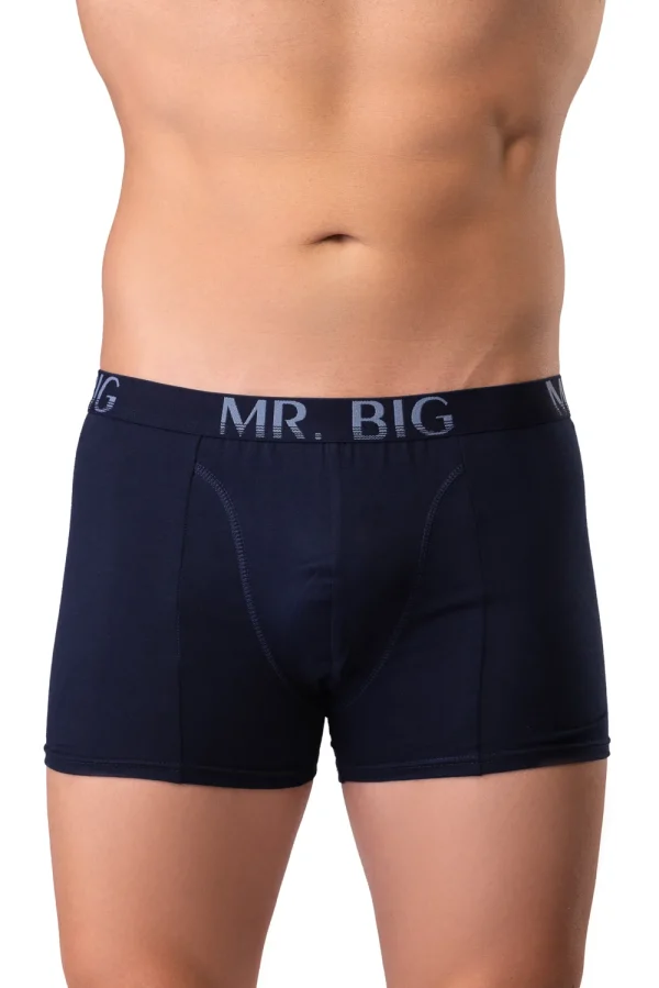 Férfi boxer – sötétkék Férfi boxer rávarrt gumis classic fazon – 9. kép