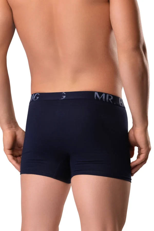 Férfi boxer – sötétkék Férfi boxer rávarrt gumis classic fazon – 10. kép