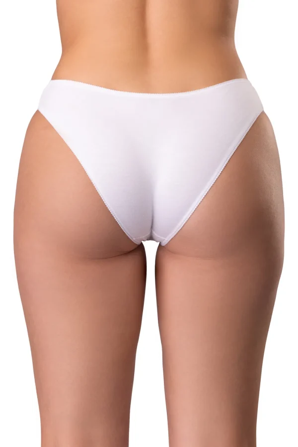Női áttört mintás slip bugyi pamutból – 2. kép
