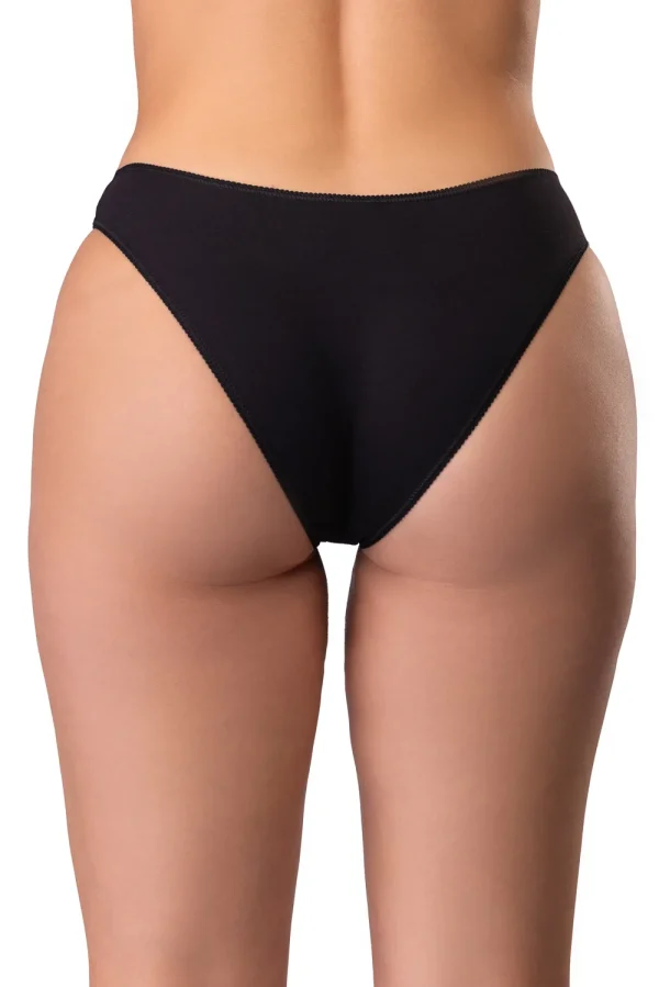 Női áttört mintás slip bugyi pamutból – 4. kép