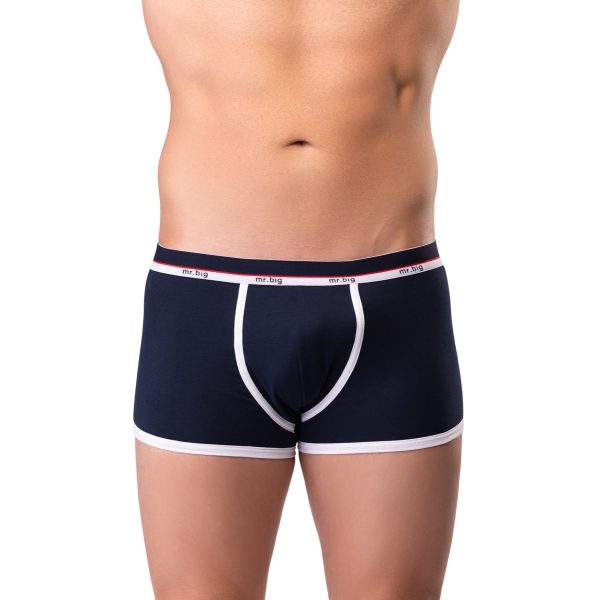 Férfi boxer pamutból – széles gumis – sötétkék Férfi boxer pamutból – széles gumis