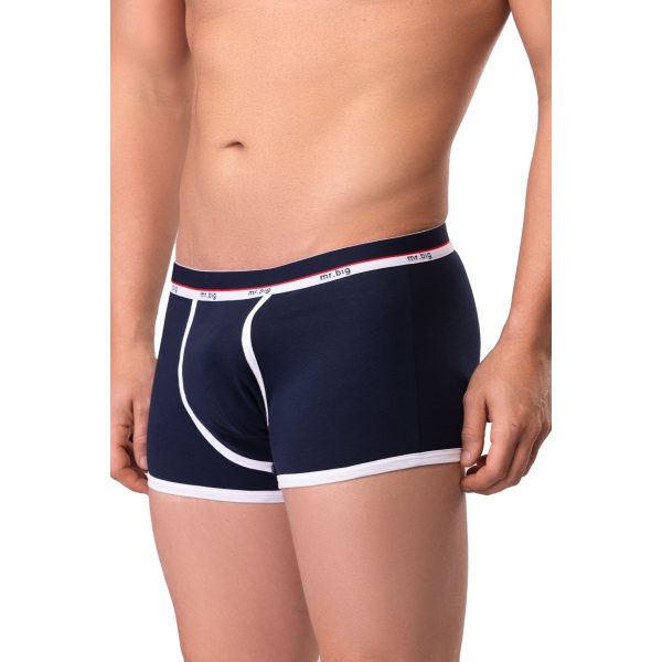 Férfi boxer pamutból – széles gumis – sötétkék Férfi boxer pamutból – széles gumis – 3. kép